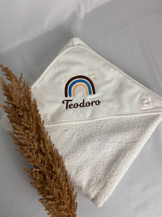 Kapuzenhandtuch REGENBOGEN Jungs