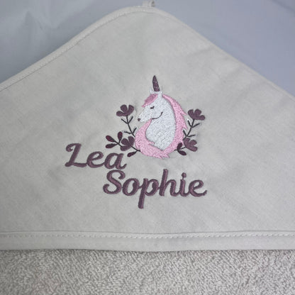 Kapuzenhandtuch EINHORN